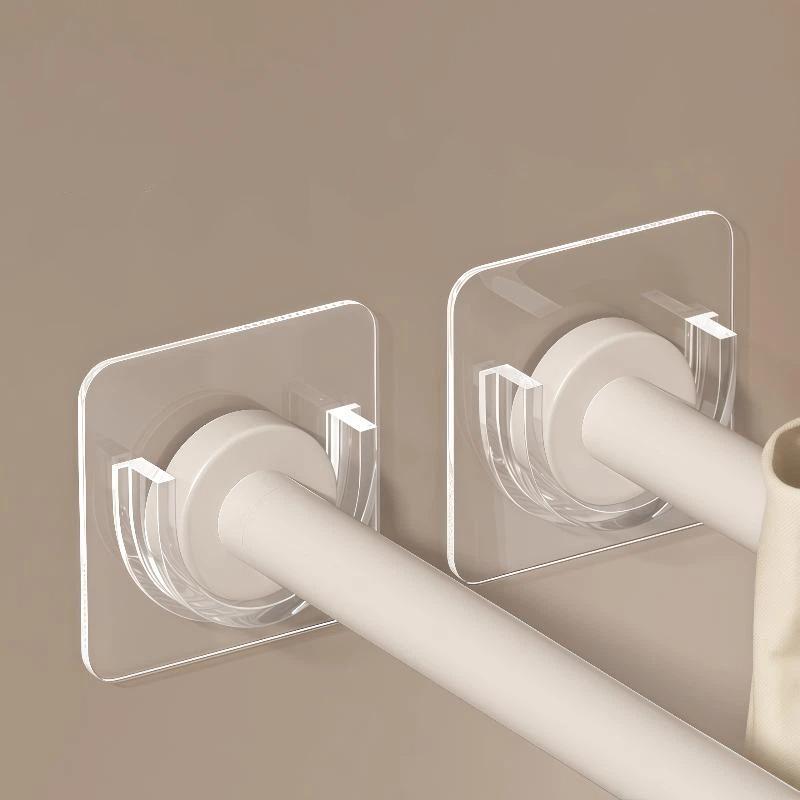 Home Bathroom Decor - No Drill Transparent Self Adhesive Curtain