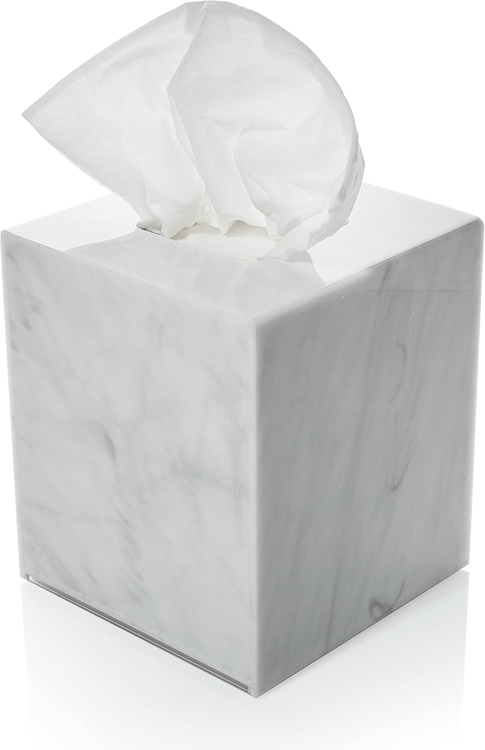 Home Bathroom Images - Acrylic Tissue Box Holder Square Marble