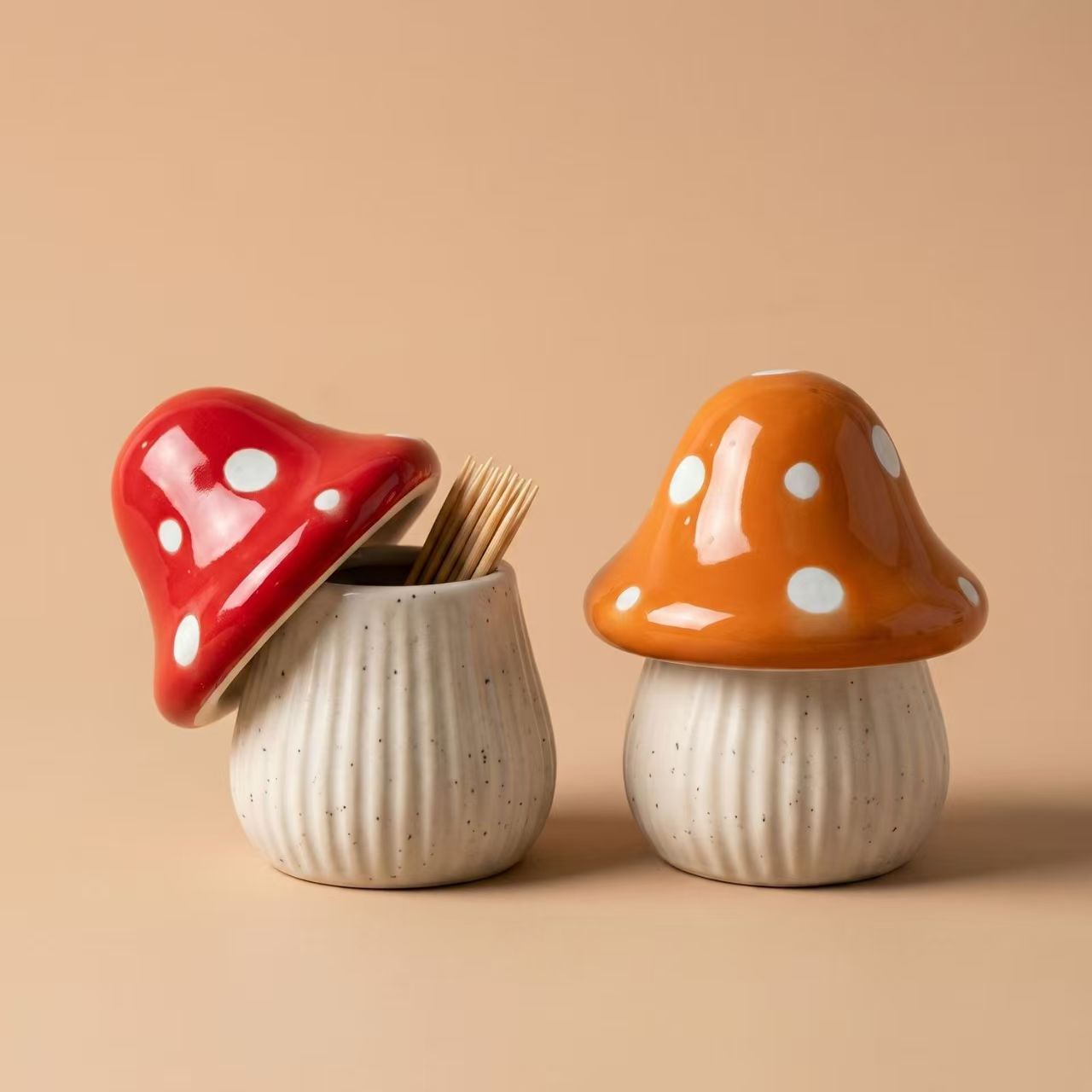 Cartoon Mushroom Ceramic Stora - Home Bathroom Decor review and price