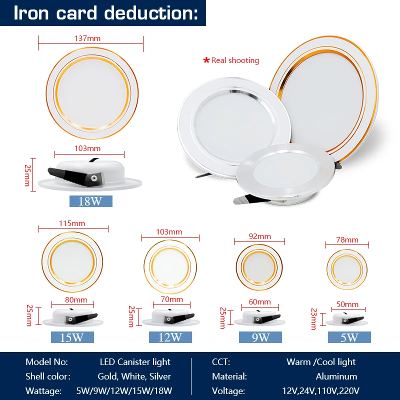 10pcs/lot Led Downlight  AC 22 - Home Of The Year Bathroom review and price