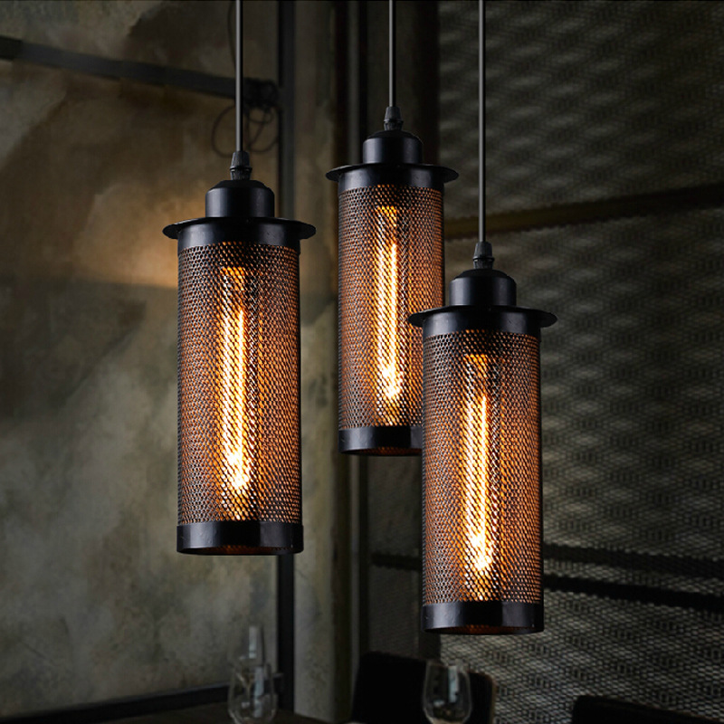 Retro Mesh Cage Pendant Light  - Home Of The Year Bathroom review and price