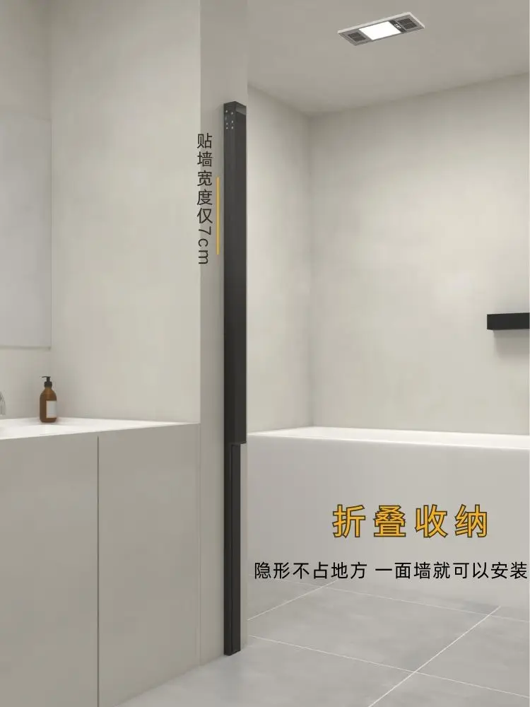 Invisible folding shower curta - Home Bathroom Partition review and price