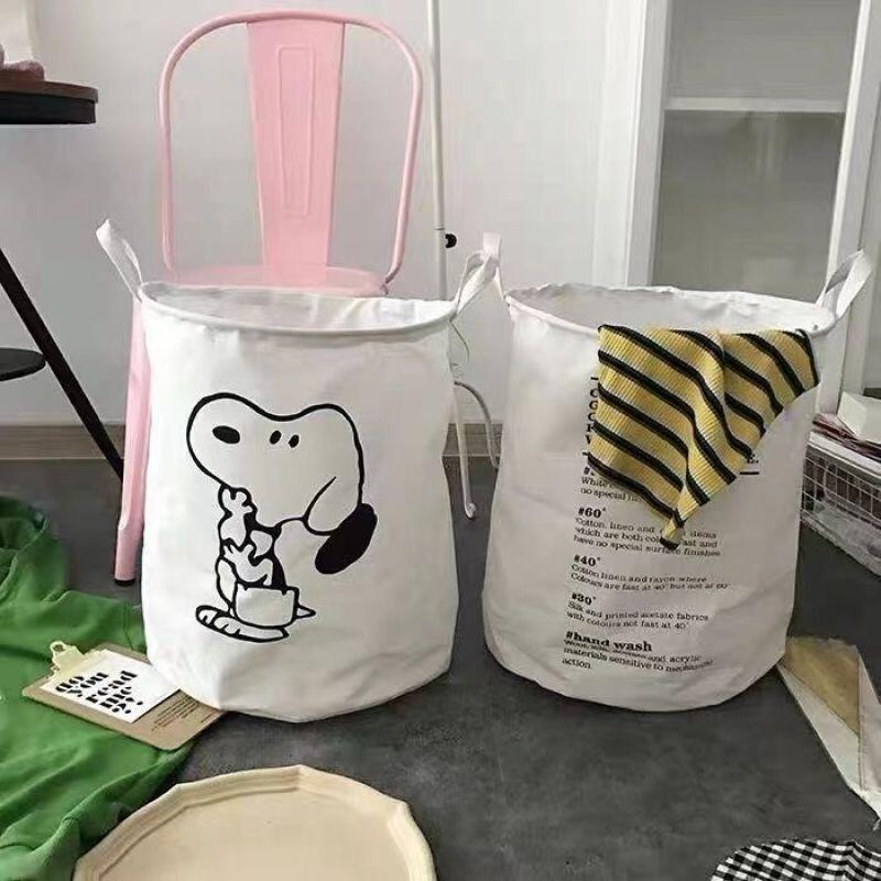 Snoopy Cotton Fabric Laundry H - Home Edit Bathroom Storage review and price