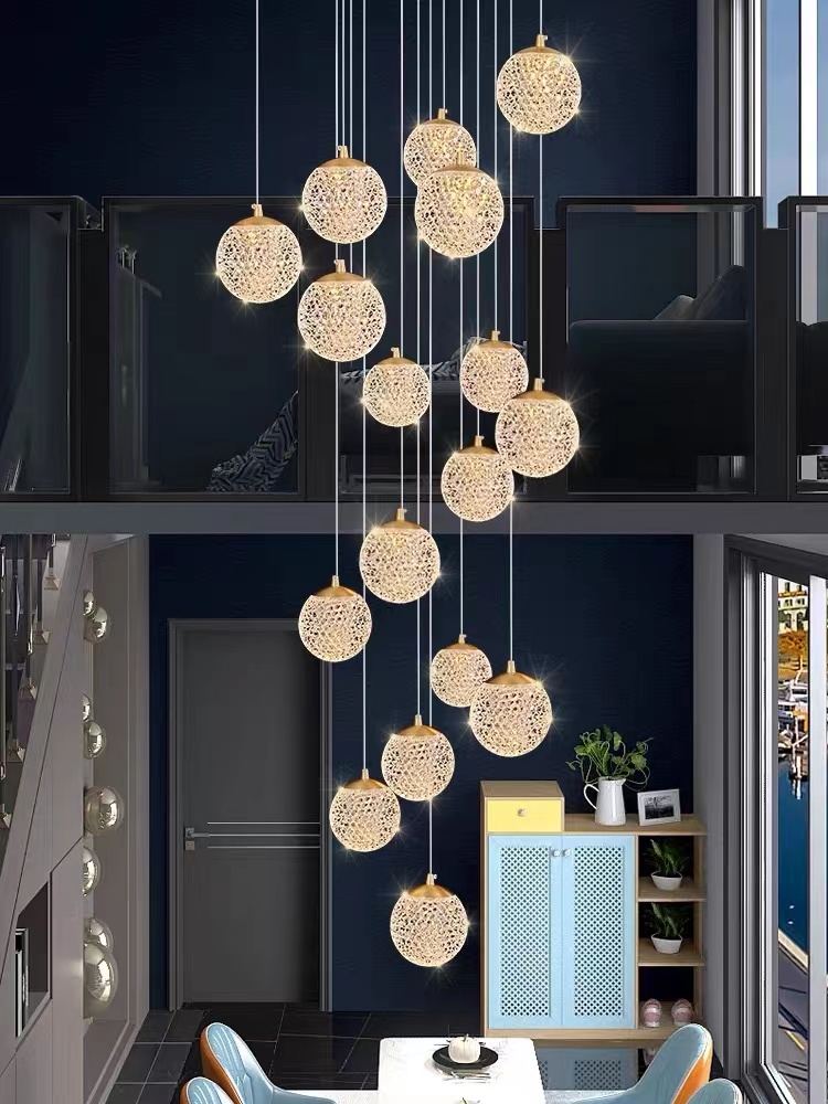 LED Staircase Long Chandelier  - Home Of The Year Bathroom review and price