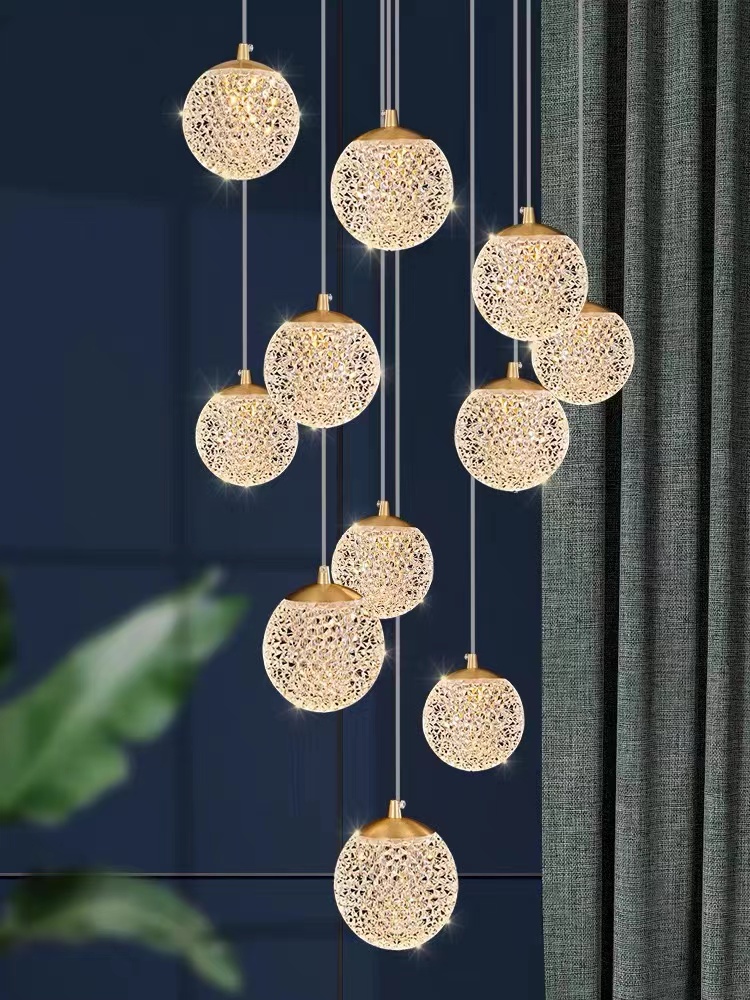 LED Staircase Long Chandelier  - Home Of The Year Bathroom review and price