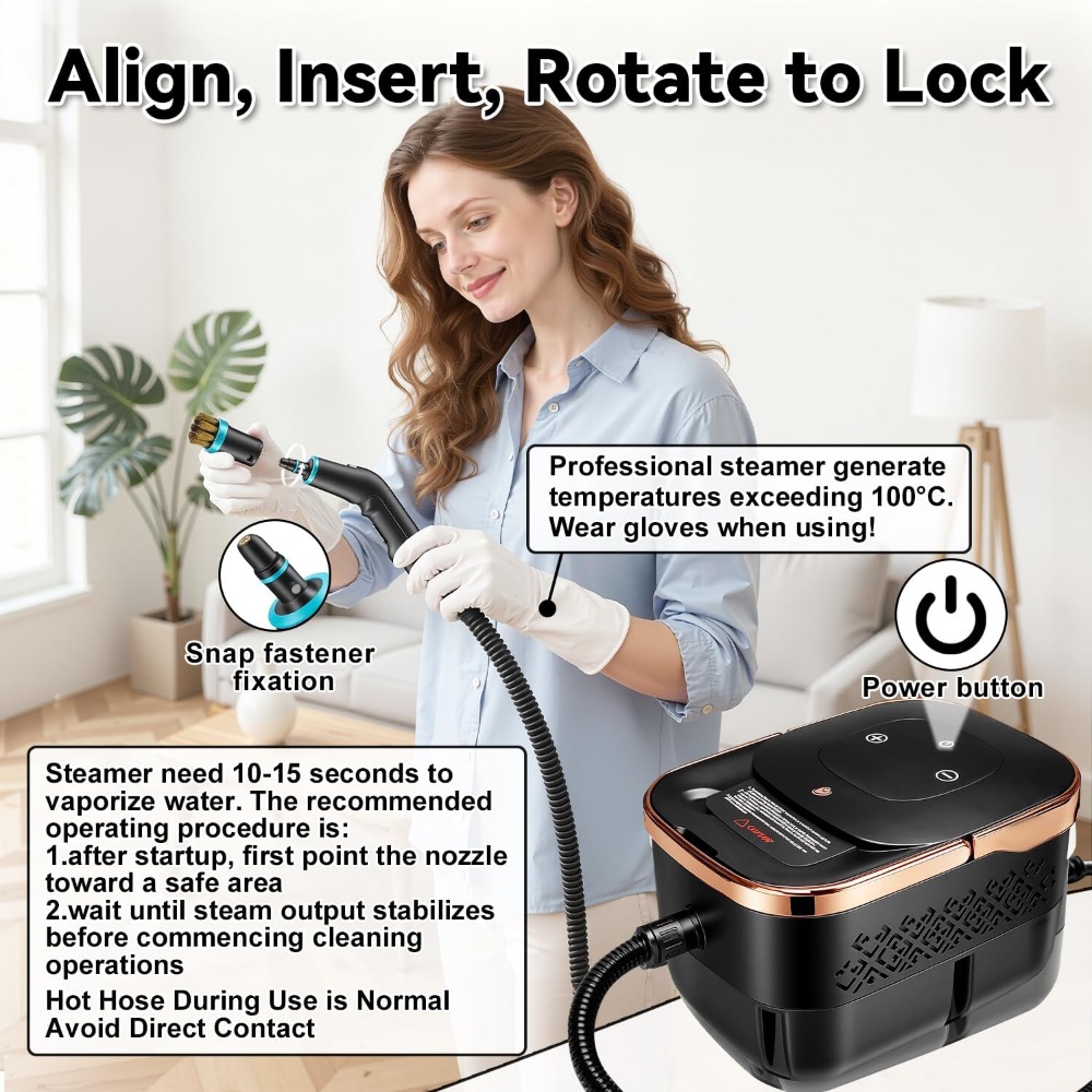 2500W Portable Steam Cleaner,  - Home Bathroom Images review and price