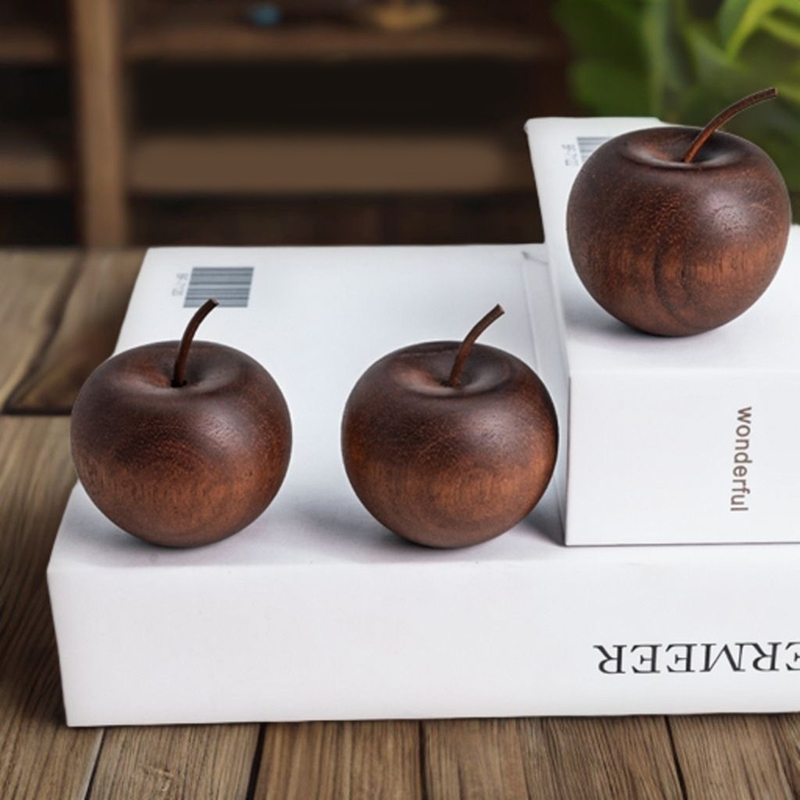 1PCS Of Wooden Apple Shaped Es - Home Bathroom Decor review and price