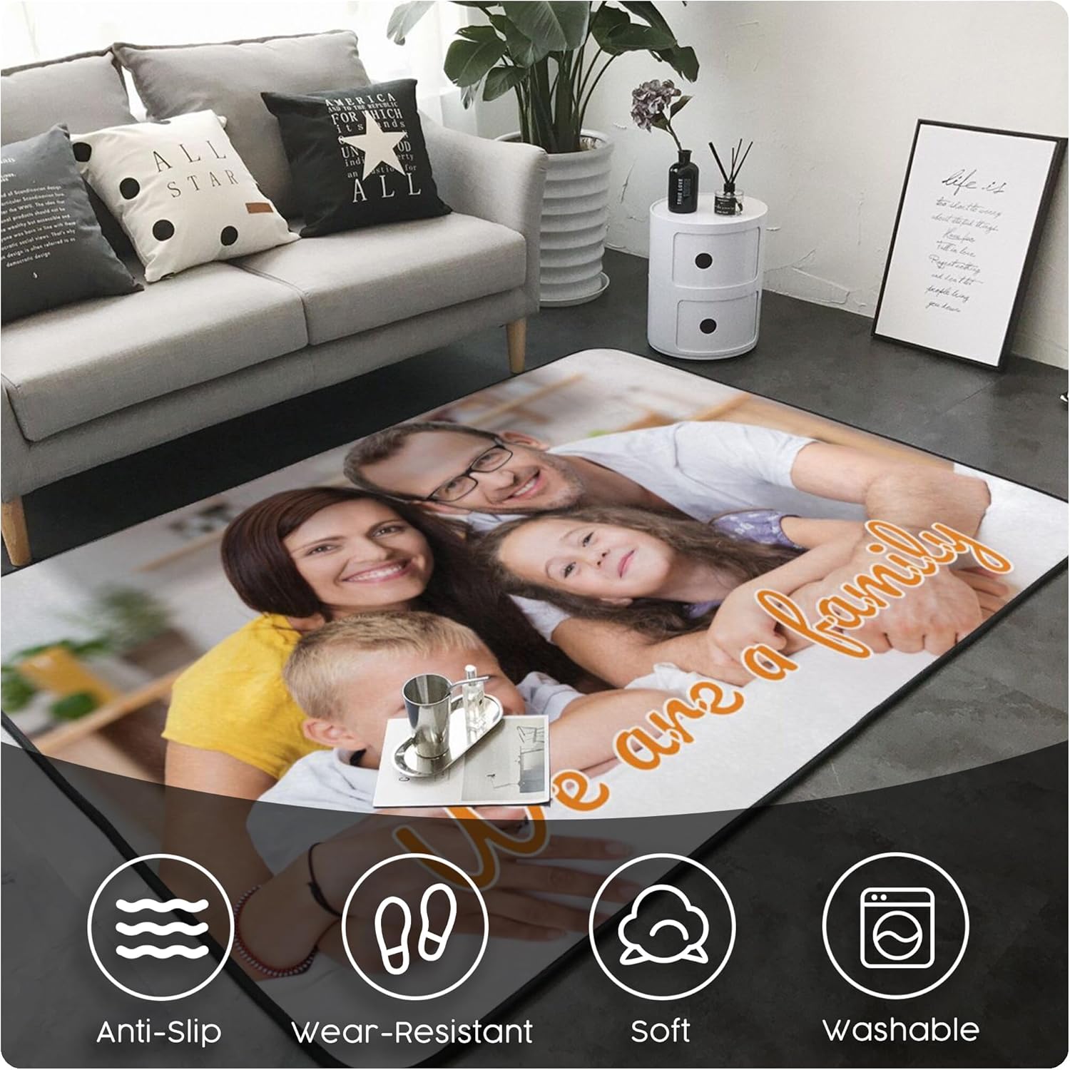 Custom Rug Personalized Area C - Home Bathroom Images review and price