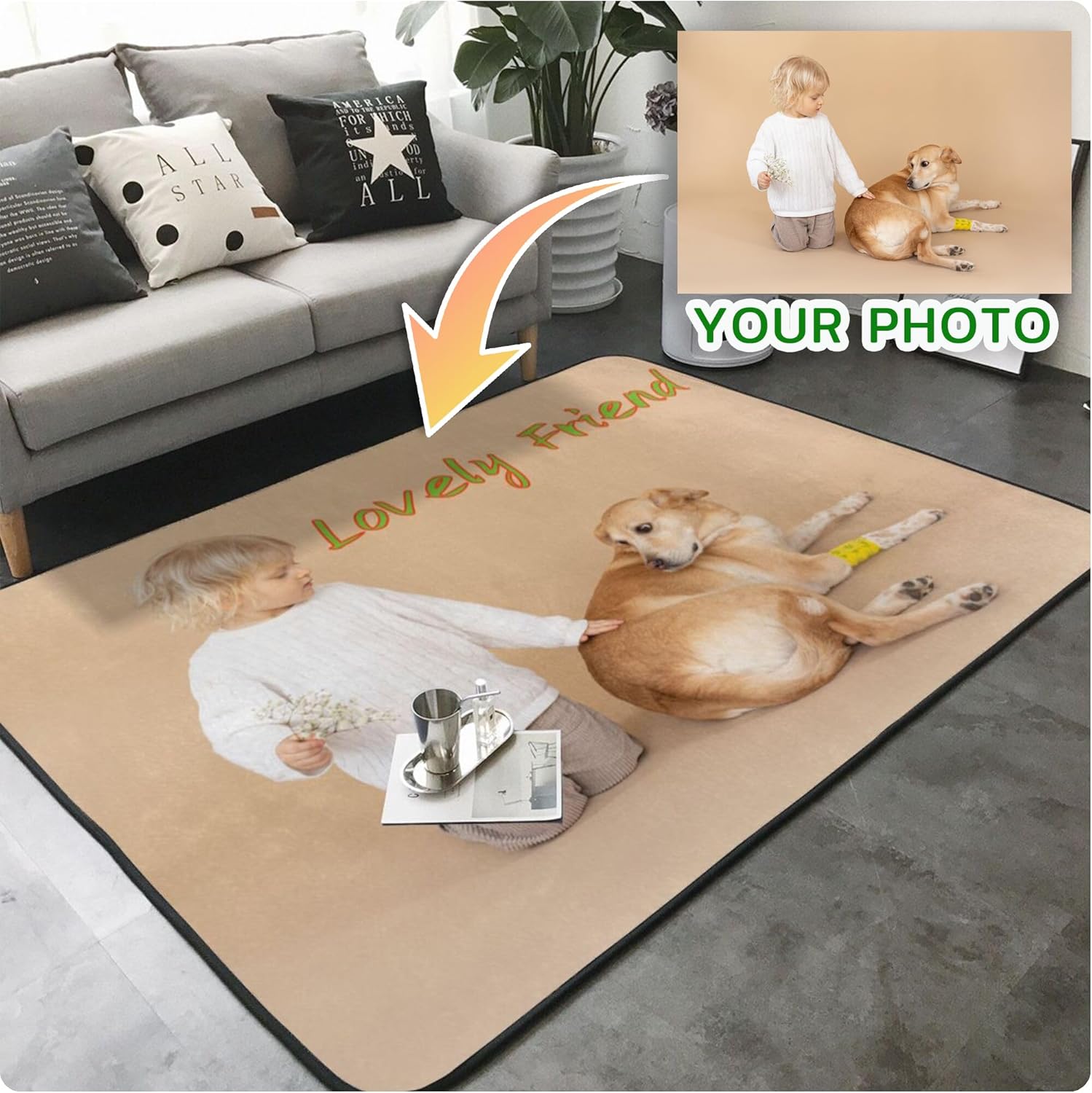 Custom Rug Personalized Area C - Home Bathroom Images review and price