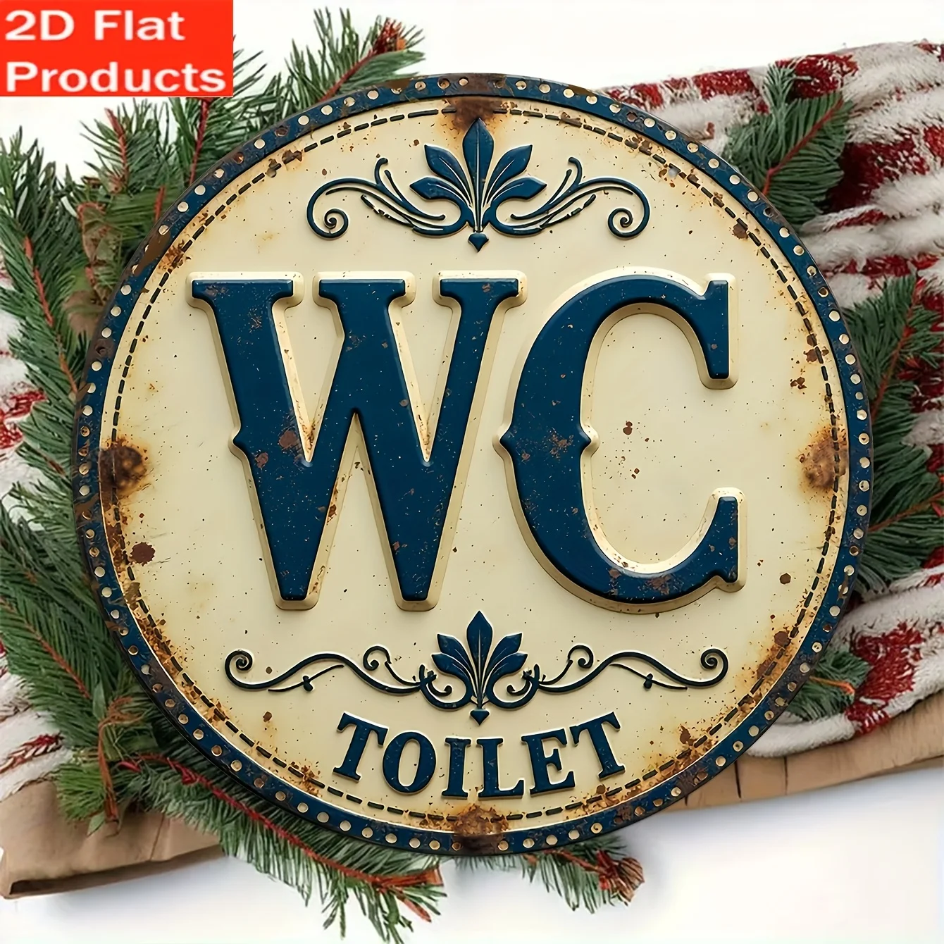 Retro wooden bathroom sign, su - Home Of The Year Bathroom review and price