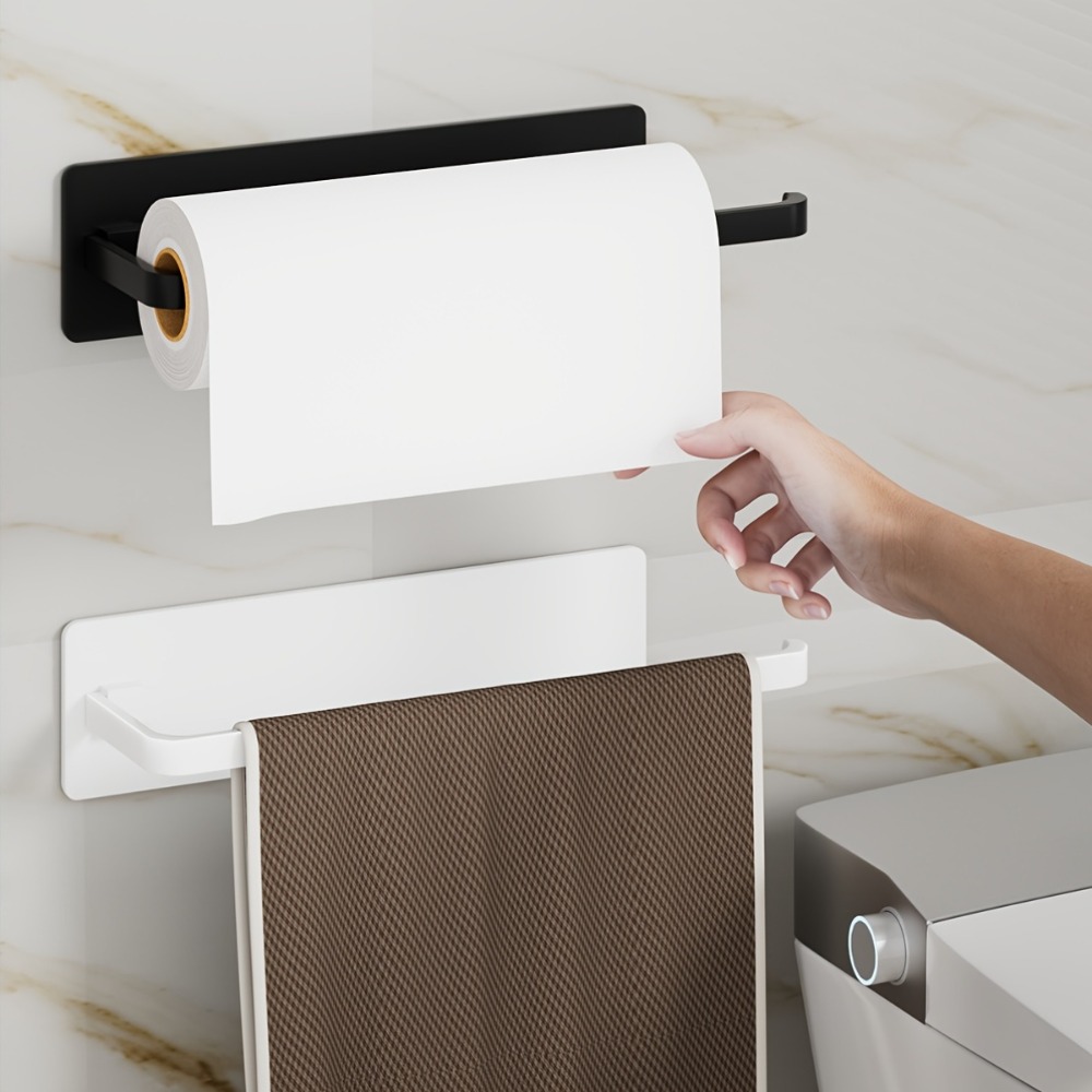 1pc Kitchen Towel Holder - Han - Home Bathroom Paper Towel Dispenser review and price
