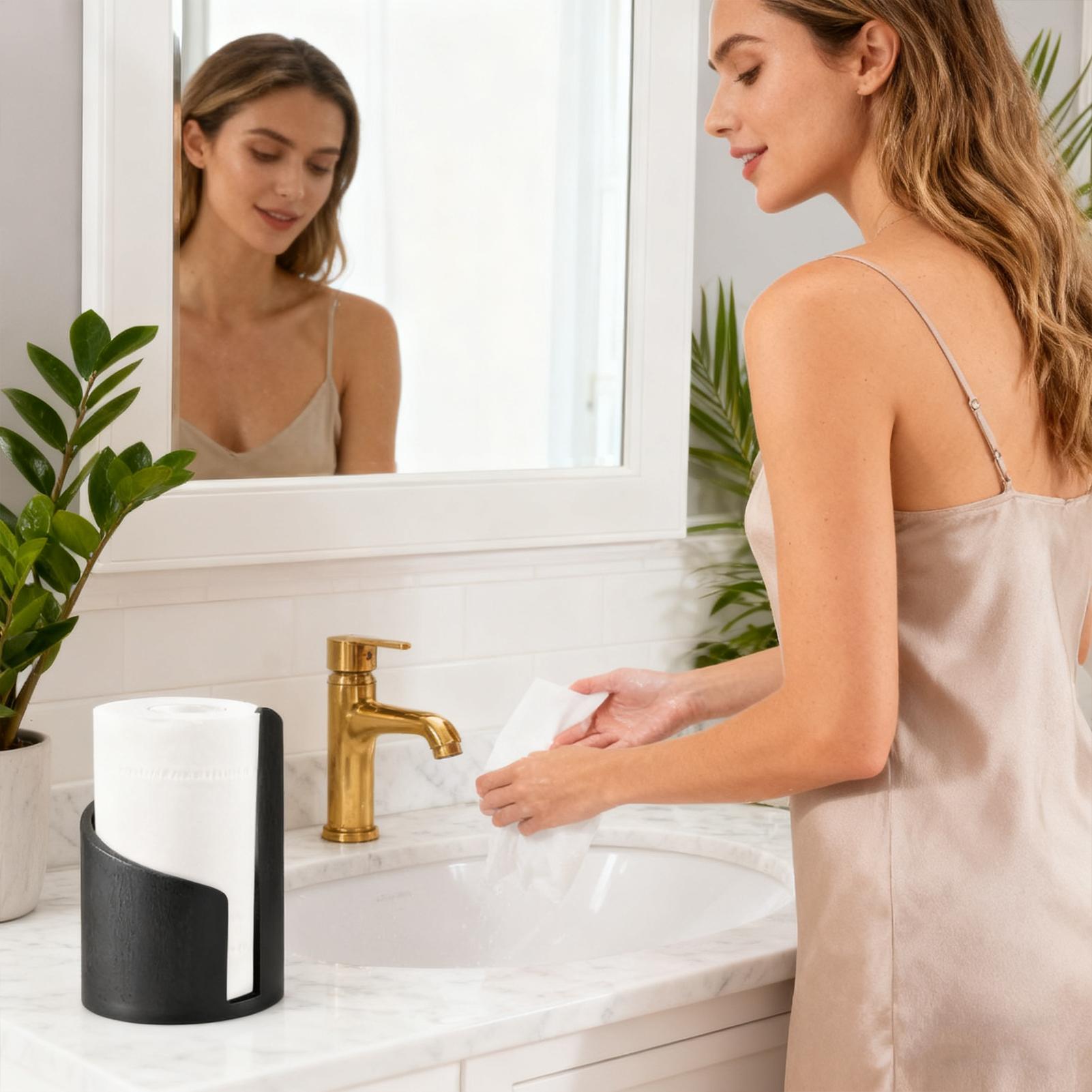 Wood Paper Towel Holder Farmho - Home Bathroom Paper Towel Dispenser review and price