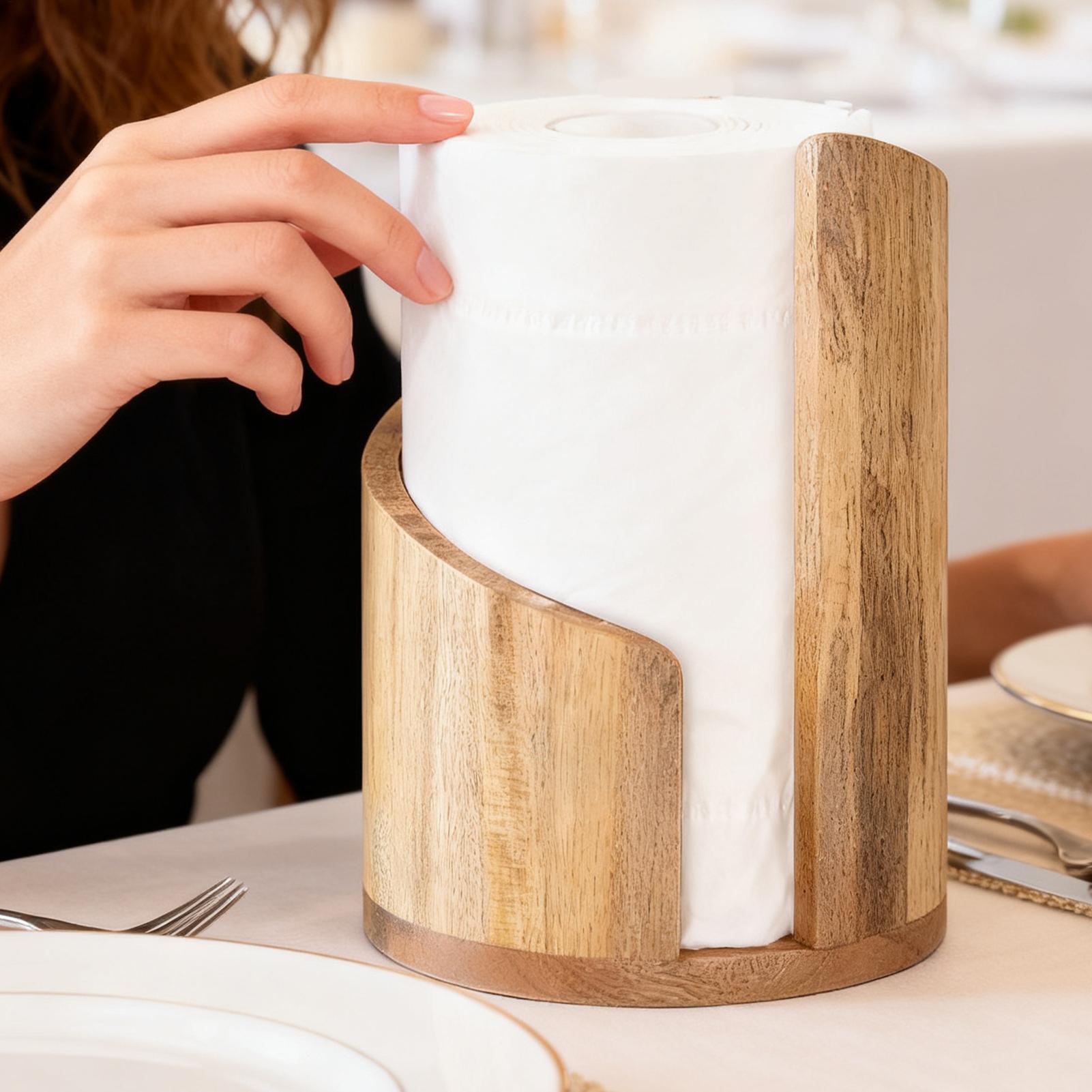 Wood Paper Towel Holder Farmho - Home Bathroom Paper Towel Dispenser review and price