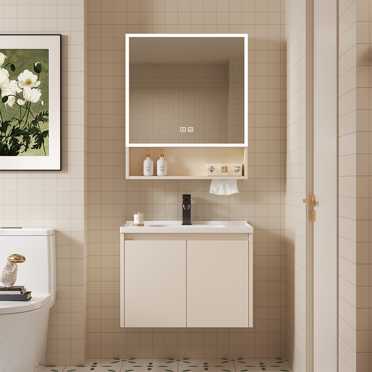 Space Aluminum Bathroom Smart  - Home Bathroom Mirror review and price