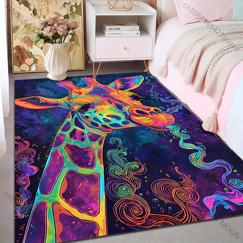 1PC Colorful artistic giraffe  - Home Bathroom Images review and price