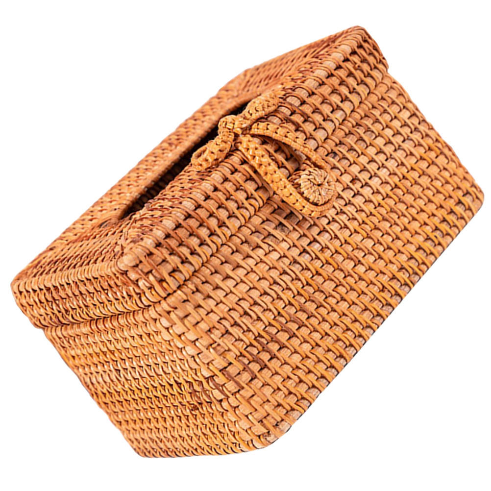 Natural Hand Woven Tissue Box  - Home Bathroom Paper Towel Dispenser review and price