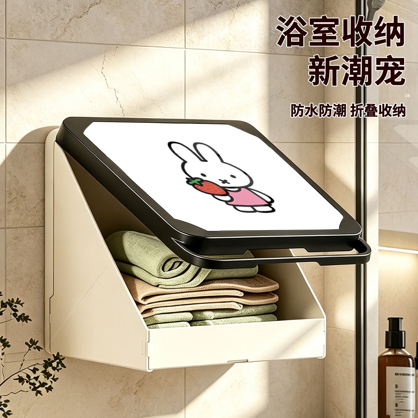 Miffy Cartoon Printed Hidden W - Home Edit Bathroom Storage review and price