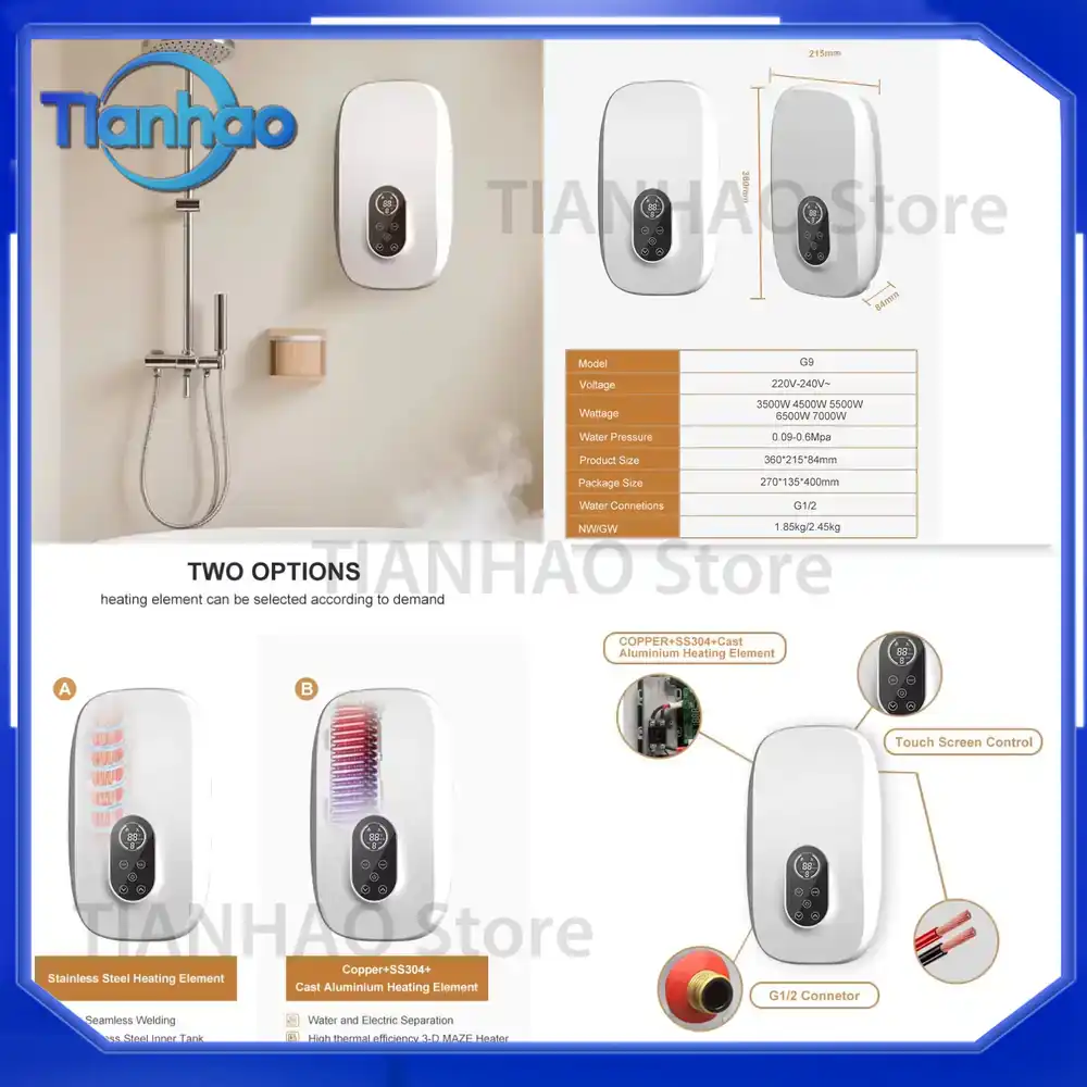 Mechanical Instant Electric Ta - Home Bathroom Geyser review and price