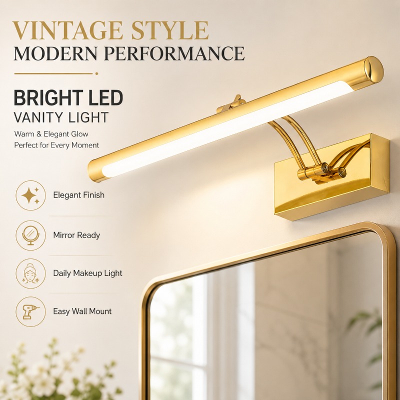 40cm 55cm 70cm Vintage LED Van - Home Bathroom Mirror review and price