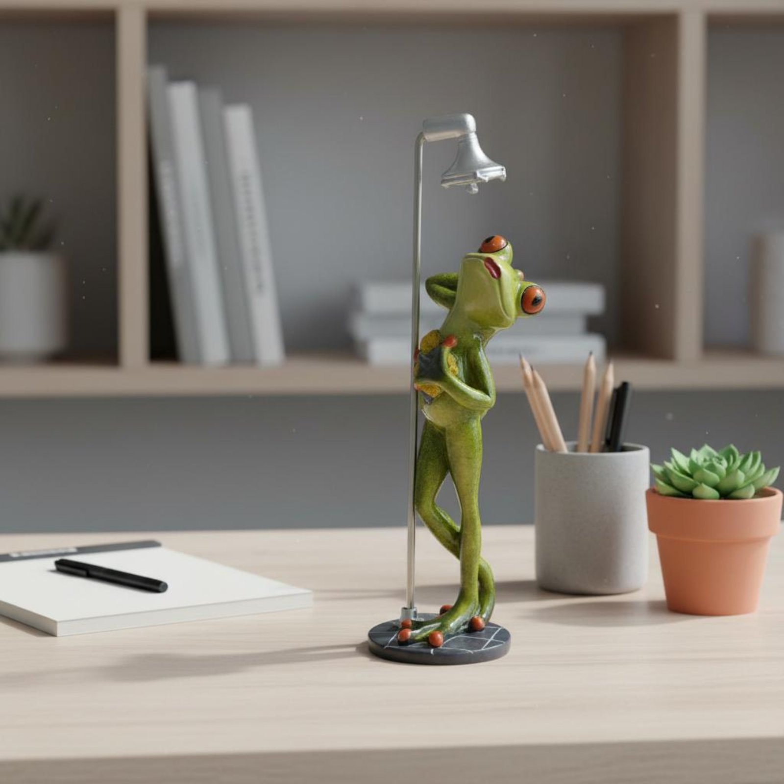 Showering Frog Figurine Great  - Home Bathroom Decor review and price