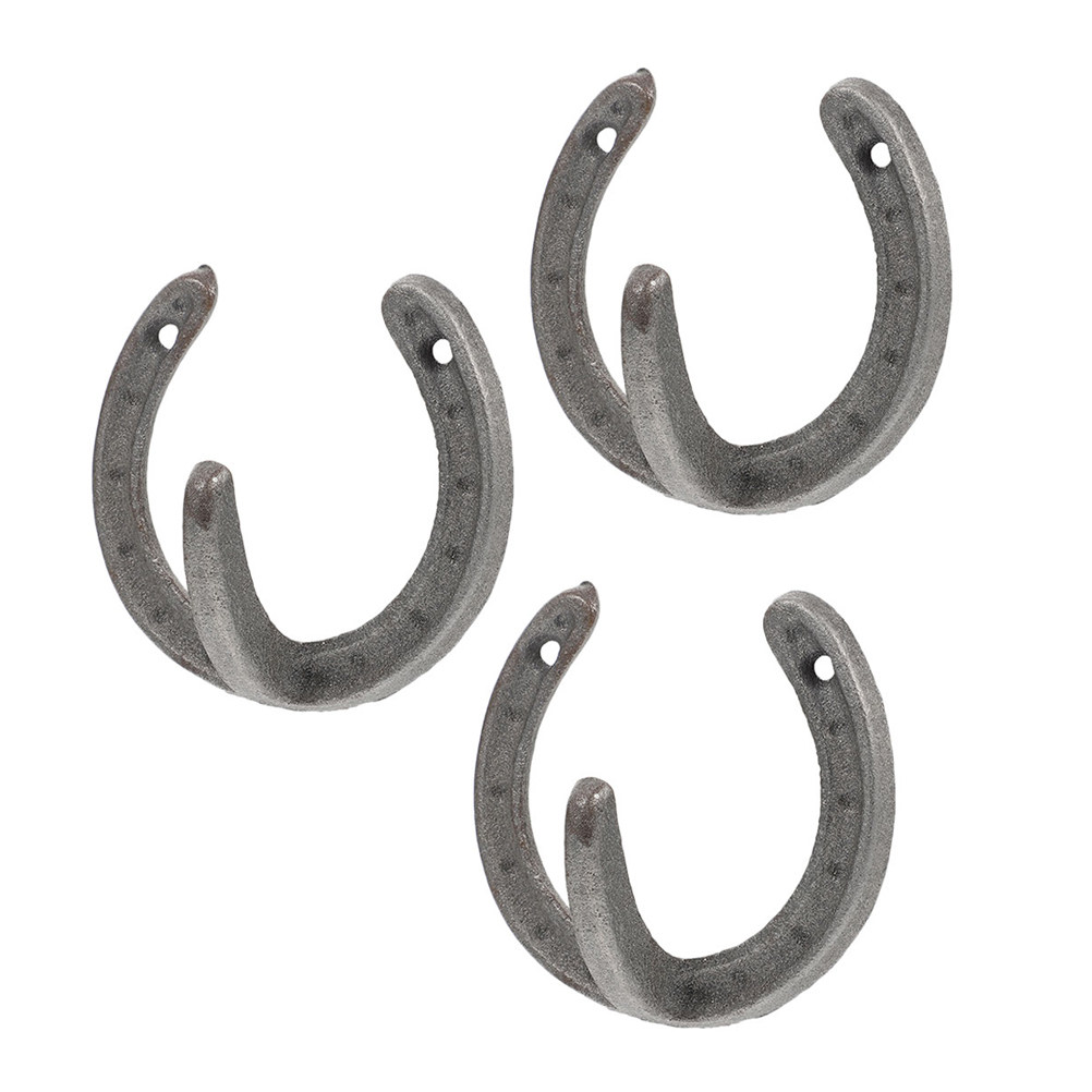 3Pcs Horseshoe Shape Wall Hook - Home Bathroom Decor review and price