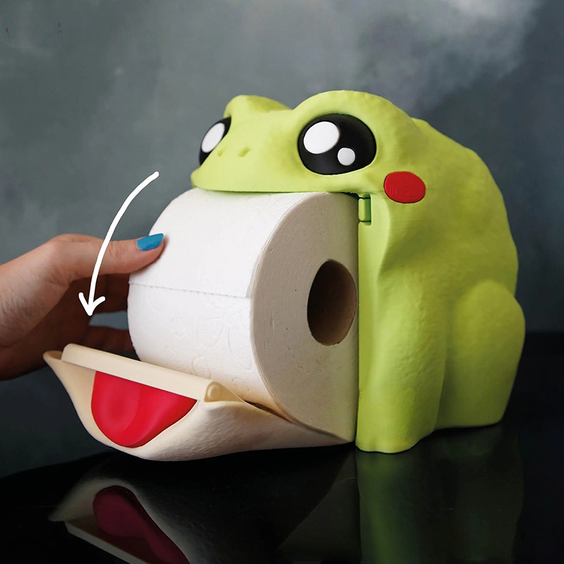Funny Frog Tissue Box Portable - Home Bathroom Paper Towel Dispenser review and price