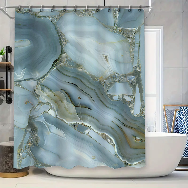 Blue Marble Shower Curtain Wat - Home Bathroom Images review and price
