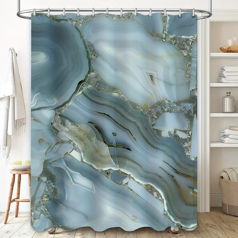 Blue Marble Shower Curtain Wat - Home Bathroom Images review and price