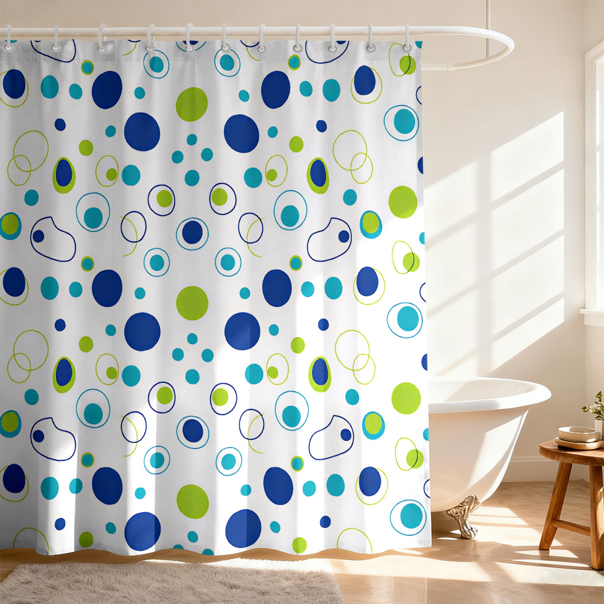 1pc Color Origin Printed Showe - Home Bathroom Partition review and price