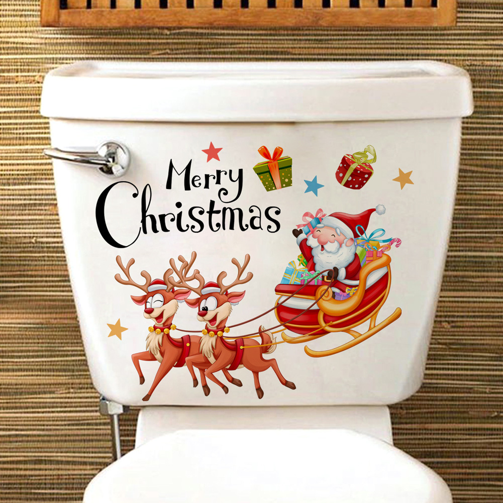 Santa Claus Deer Carriage Wall - Home Of The Year Bathroom review and price