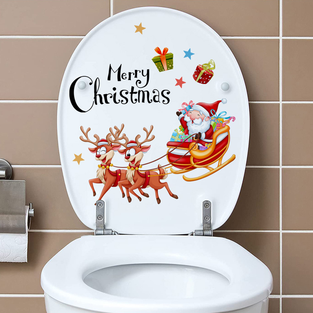 Santa Claus Deer Carriage Wall - Home Of The Year Bathroom review and price