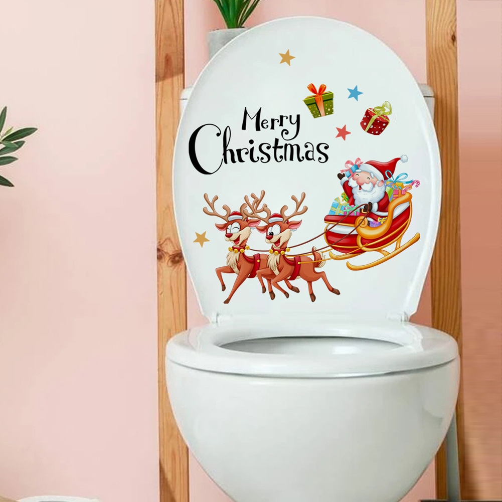 Santa Claus Deer Carriage Wall - Home Of The Year Bathroom review and price