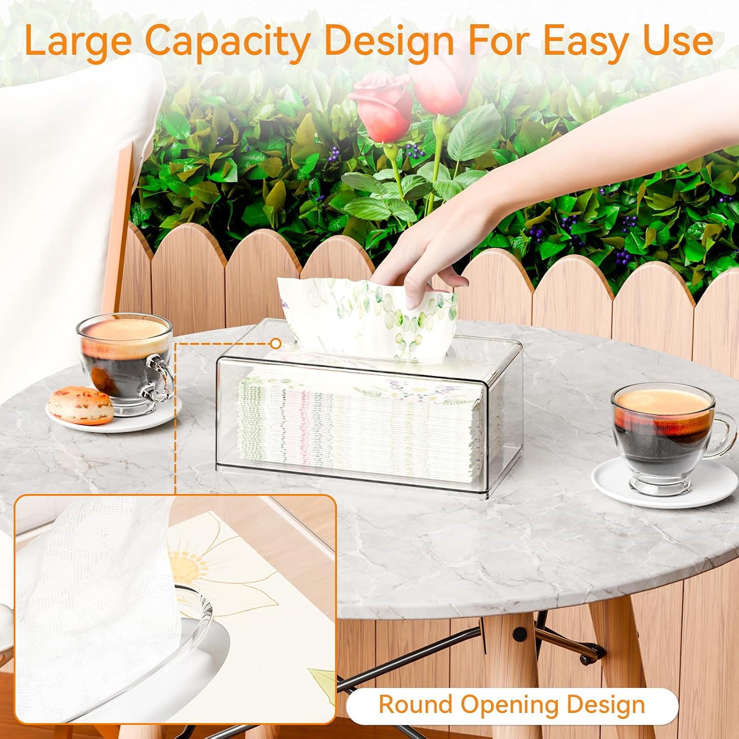 Acrylic Tissue Box Holder Rect - Home Bathroom Images review and price