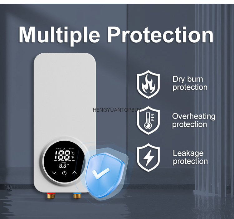 Mini  Instant Tankless Electri - Home Bathroom Geyser review and price