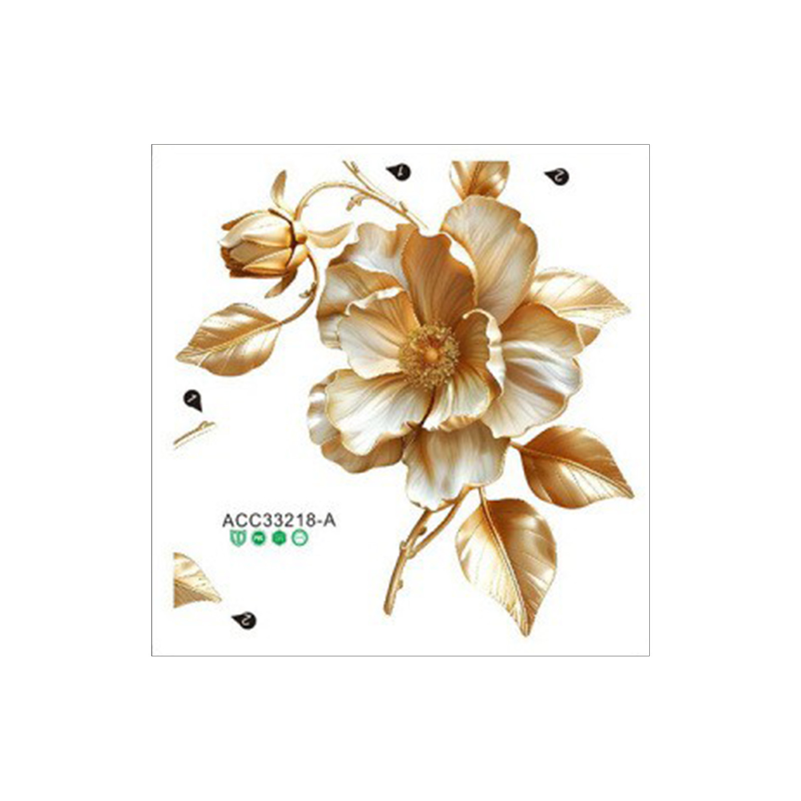 2pcs Floral Toilet Stickers To - Home Of The Year Bathroom review and price