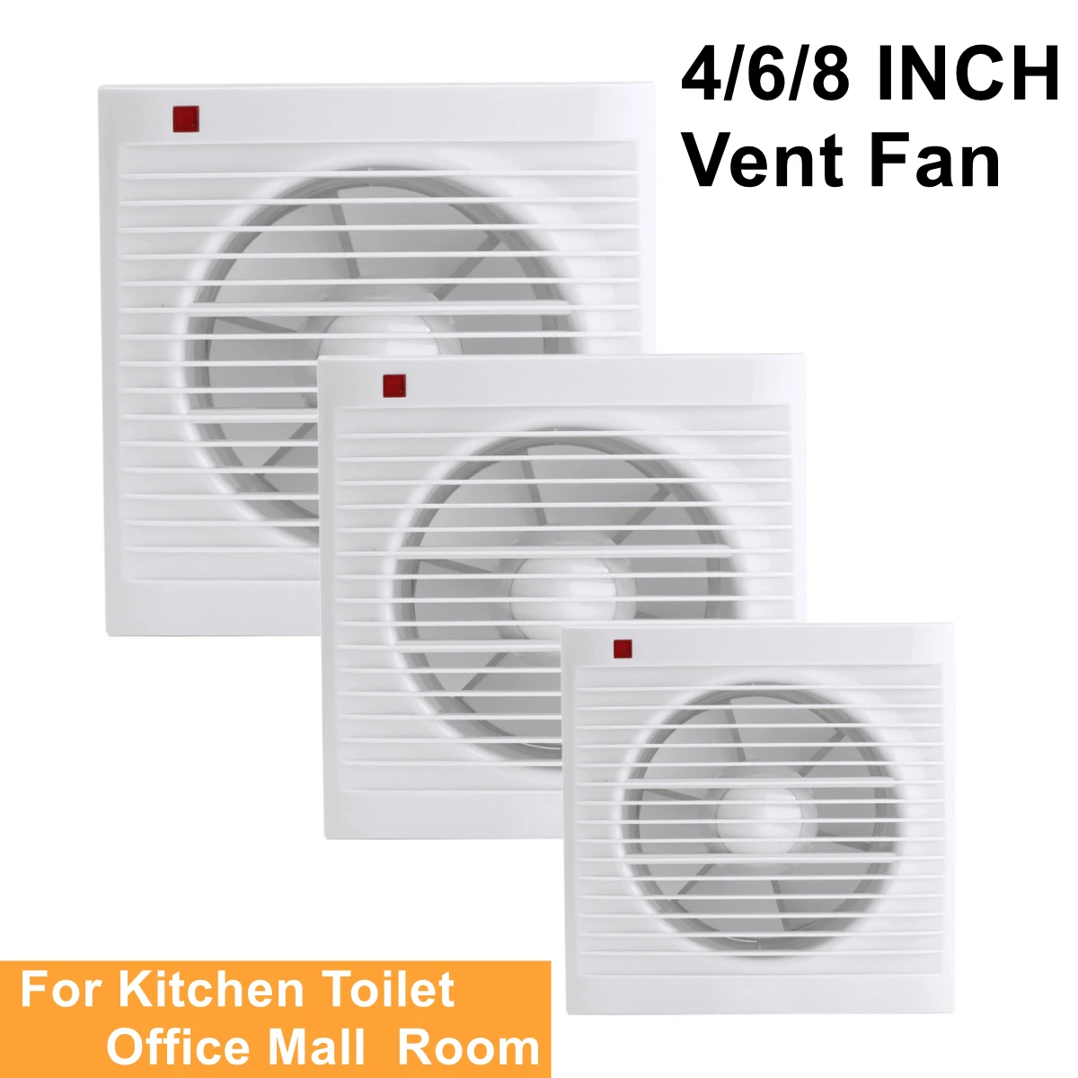 4 Inch 6 Inch 8 Inch 220V Mute - Home Bathroom Vent review and price