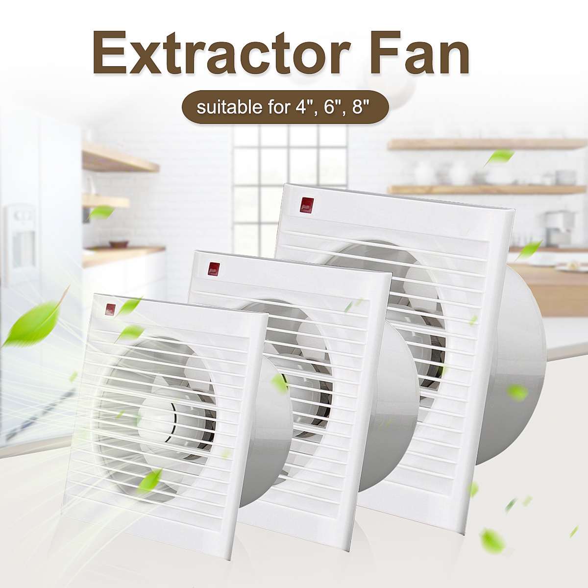 4 Inch 6 Inch 8 Inch 220V Mute - Home Bathroom Vent review and price
