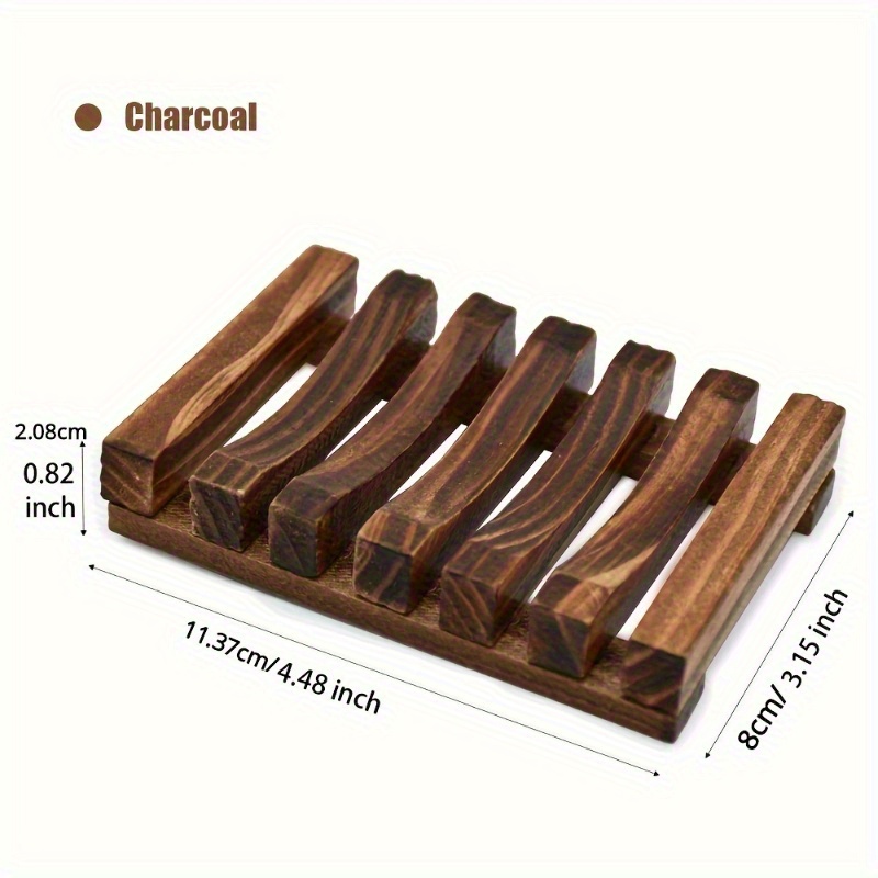 1Pc Natural Wood Soap Dish Hol - Home Bathroom Vent review and price