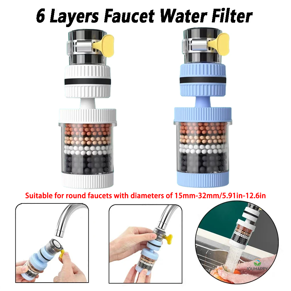 6 Layers Faucet Water Filter U - Home Bathroom Renovation review and price